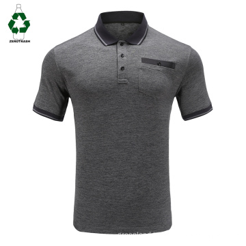 100% Gym Man Bottle Plastic T - shirts Polyester Polo Recycle Shirt